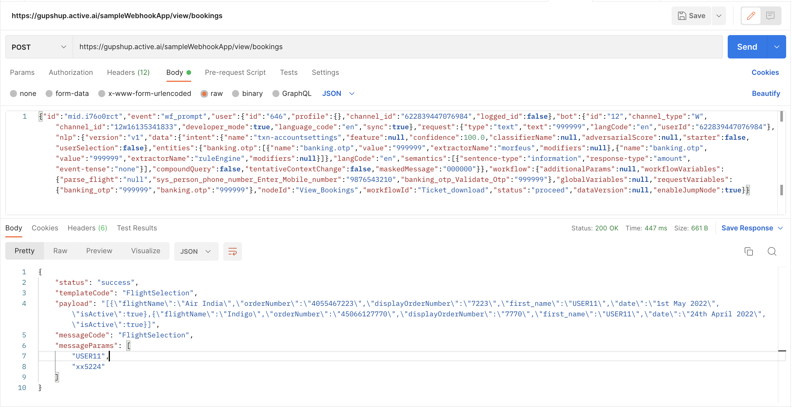 Setup webhook in a workflow node Image