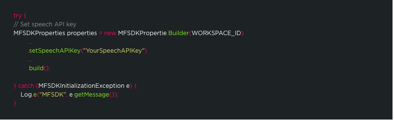 Speech API Key 