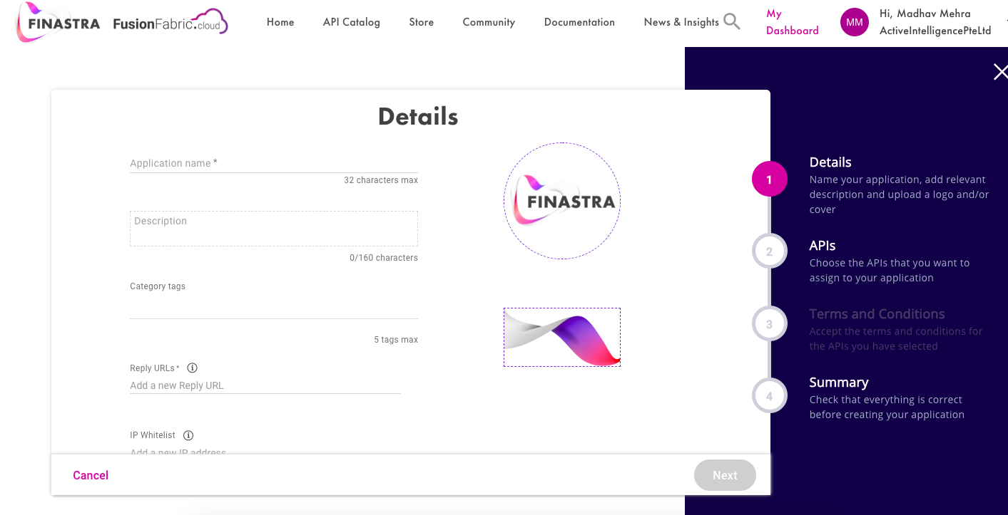 Finastra App Creation