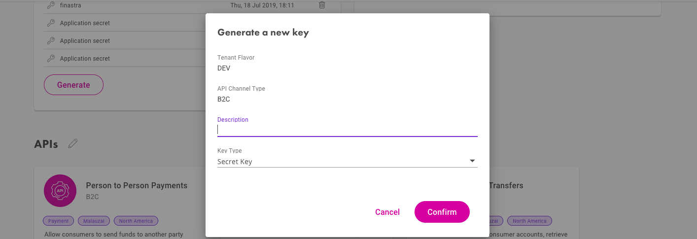 Finastra Key Generation